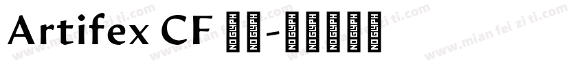 Artifex CF 字体字体转换